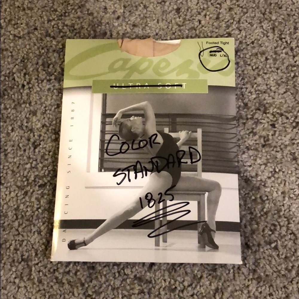 Capezio footed nude tight